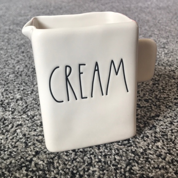 Rae Dunn CREAM Coffee Creamer Holder / Dispenser - Picture 1 of 6